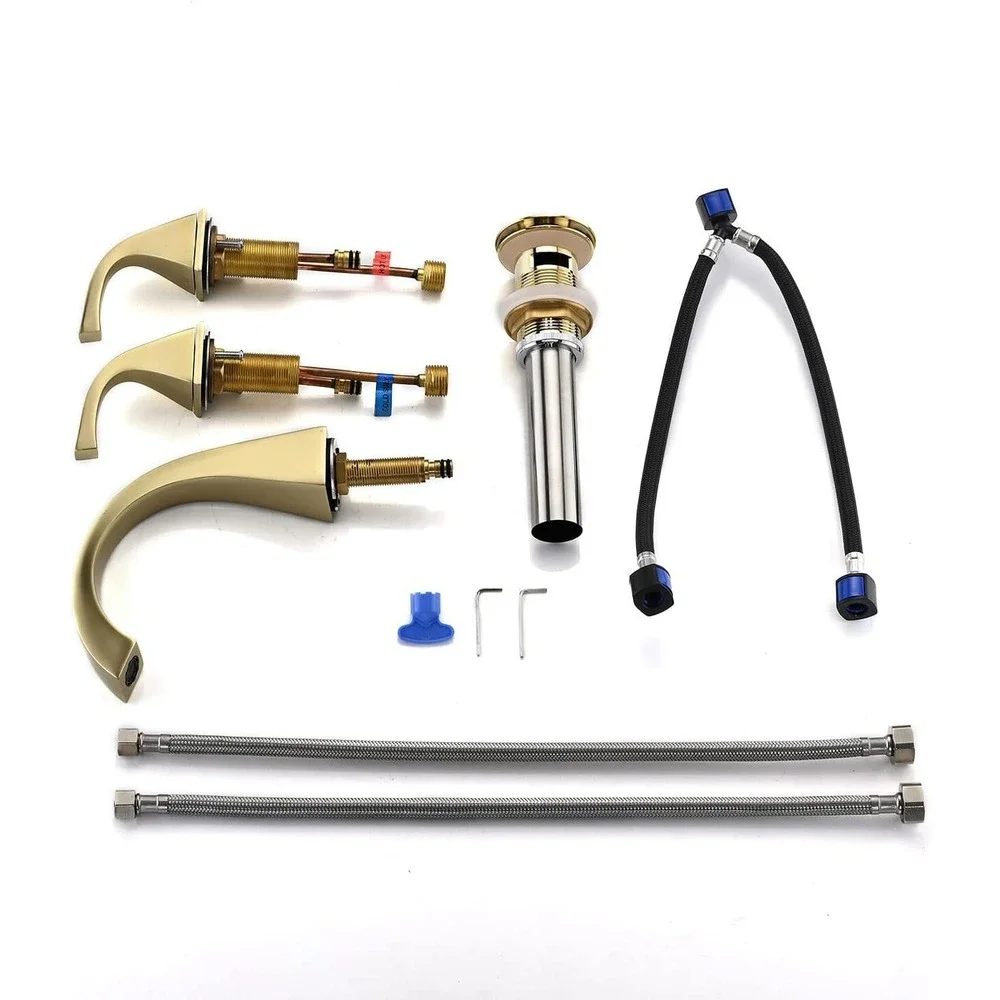 EQLOO 8 Inch Widespread Bathroom Faucet